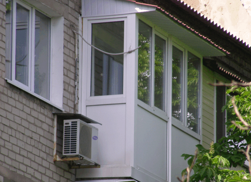Балконы из металлопластика.